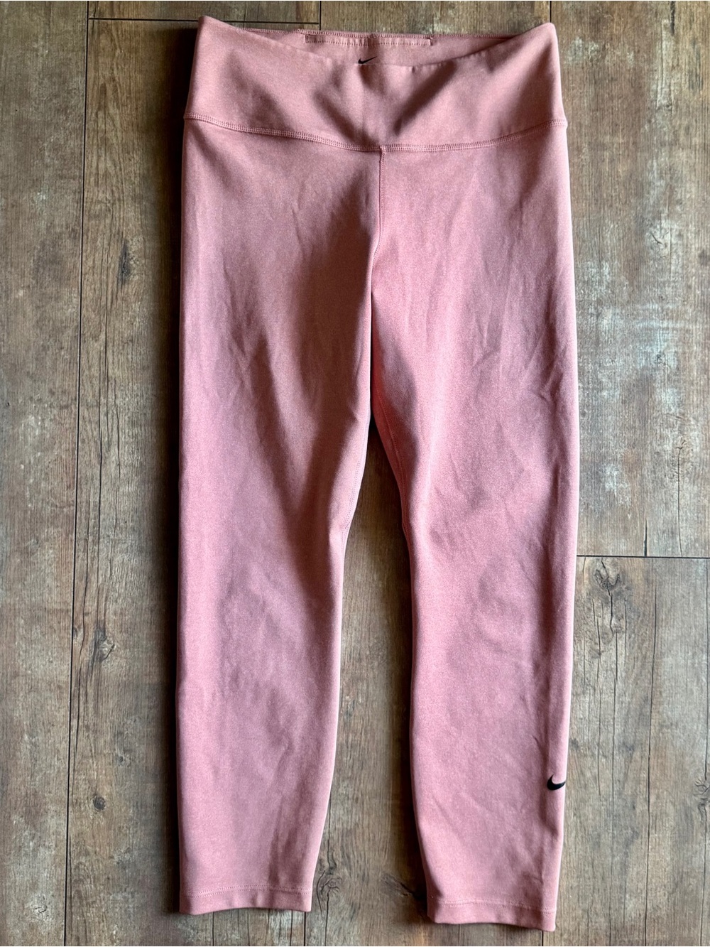 Nike Rose Pink High Rise Dri-Fit Cropped Workout Athletic Leggings Size Medium
